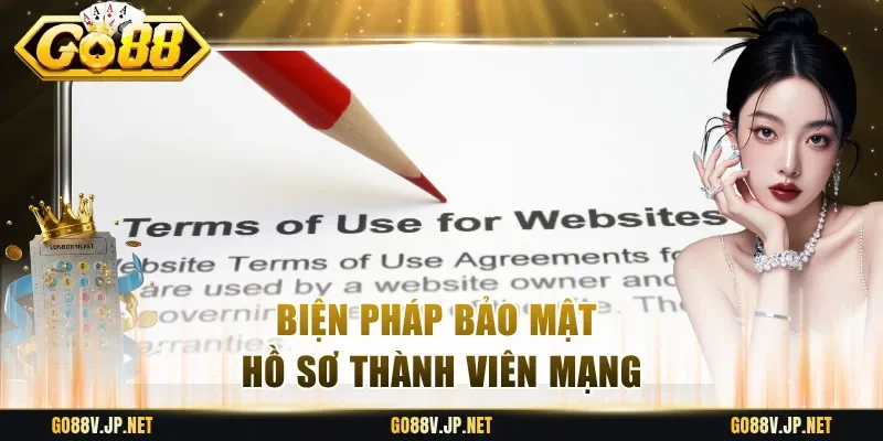 Biện pháp bảo mật hồ sơ thành viên mạng