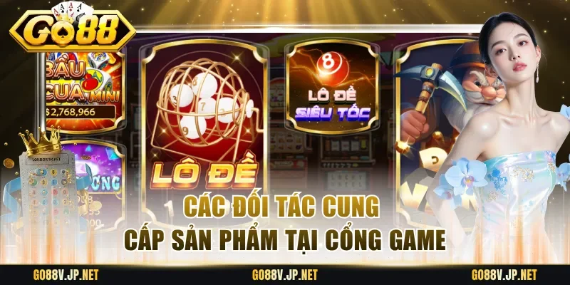 Các đối tác cung cấp sản phẩm tại cổng game
