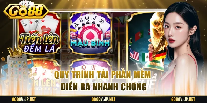 Quy trình tải phần mềm diễn ra nhanh chóng
