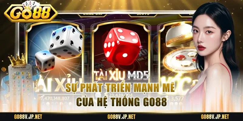 Sự phát triển mạnh mẽ của hệ thống Go88